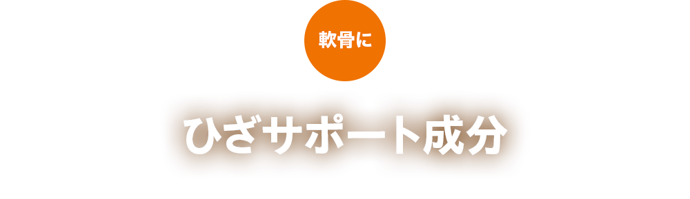 軟骨に：ひざサポート成分