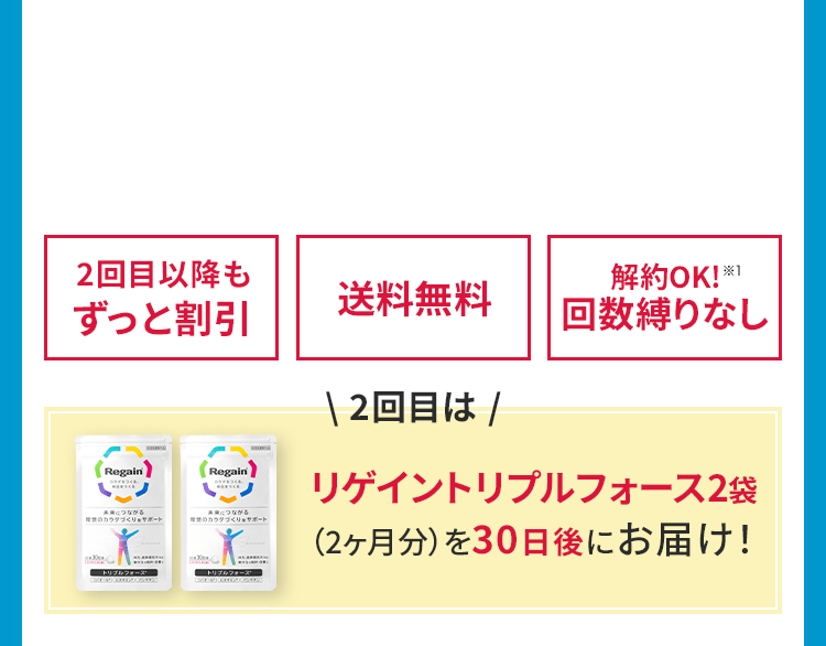 公式サイト》リゲイン トリプルフォース 第一三共ヘルスケアの指定医薬